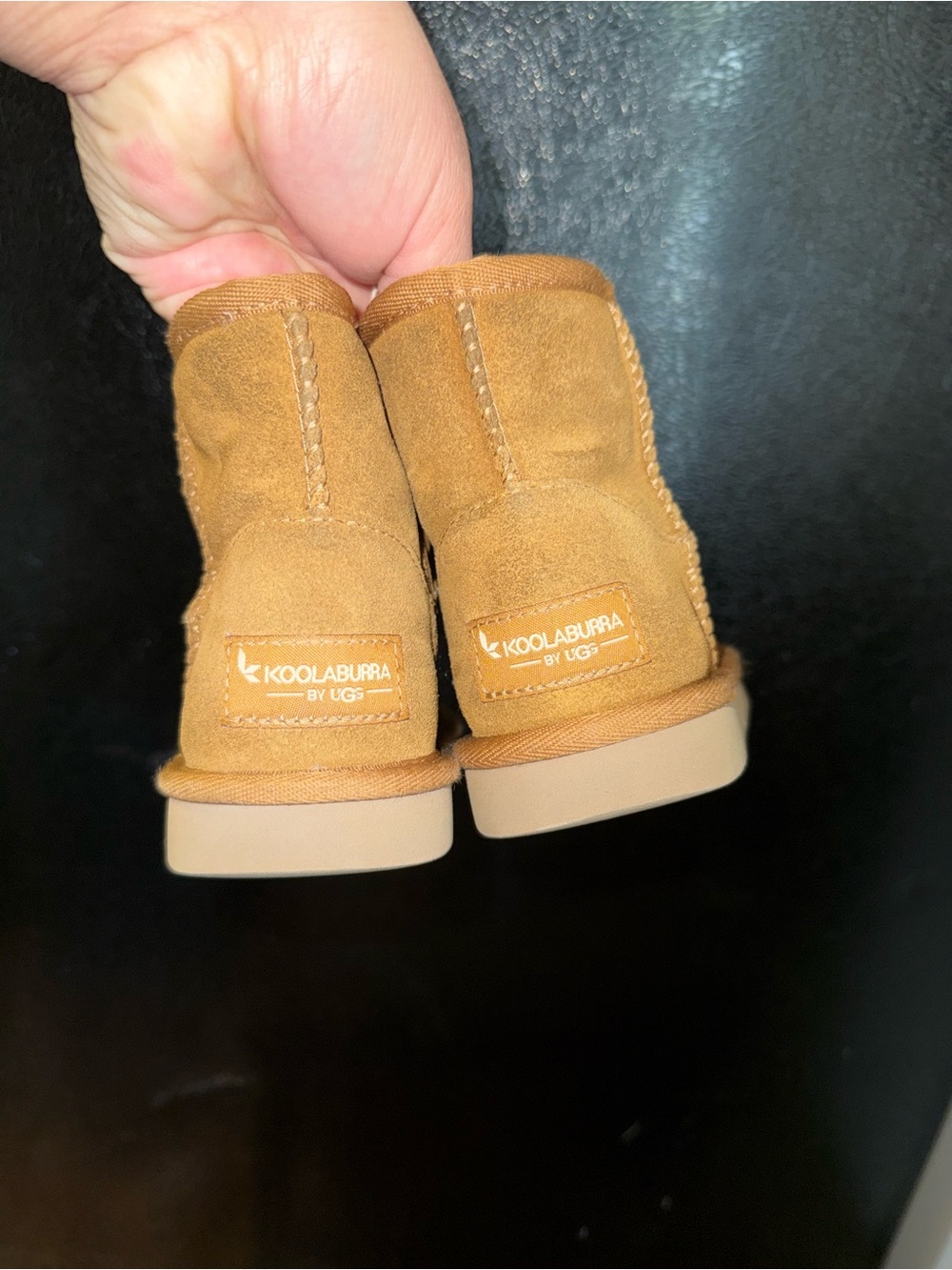 Koolaburra Kids Tan Suede Short Boots